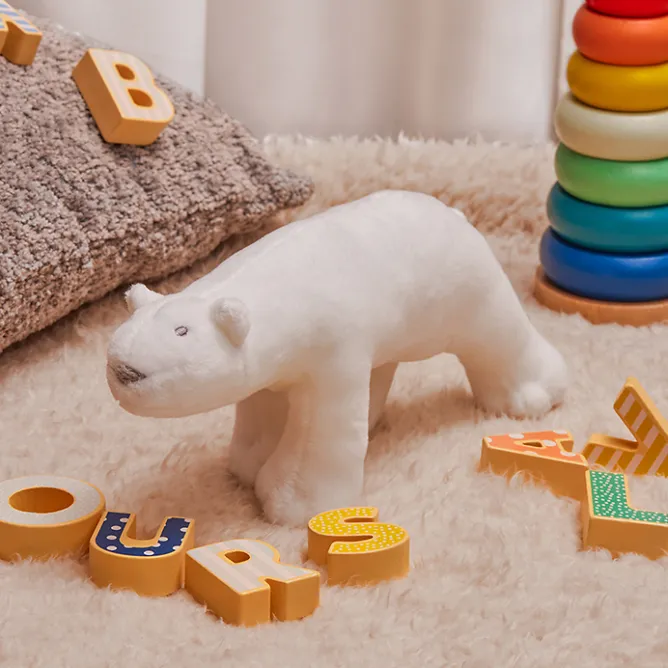 Peluches<Boutiques de musées Peluche Ours blanc Pompon - Petit Modèle