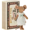 Peluches<Boutiques de musées Peluche souris boîte d'allumettes - blanche