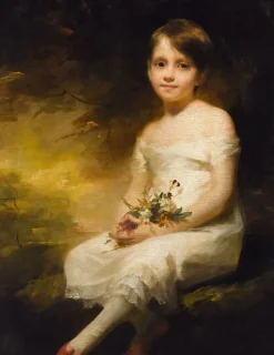 Panneaux Acryliques|Toiles Sur Châssis<Boutiques de musées Petite fille tenant des fleurs dit aussi Innocence : portrait de Nancy Graham (panneaux acryliques)