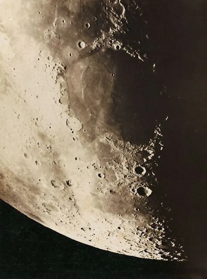 Boutiques de musées Photographie lunaire, Corne Nord, 27 mars 1890, Observatoire de Paris (panneaux aluminium) New