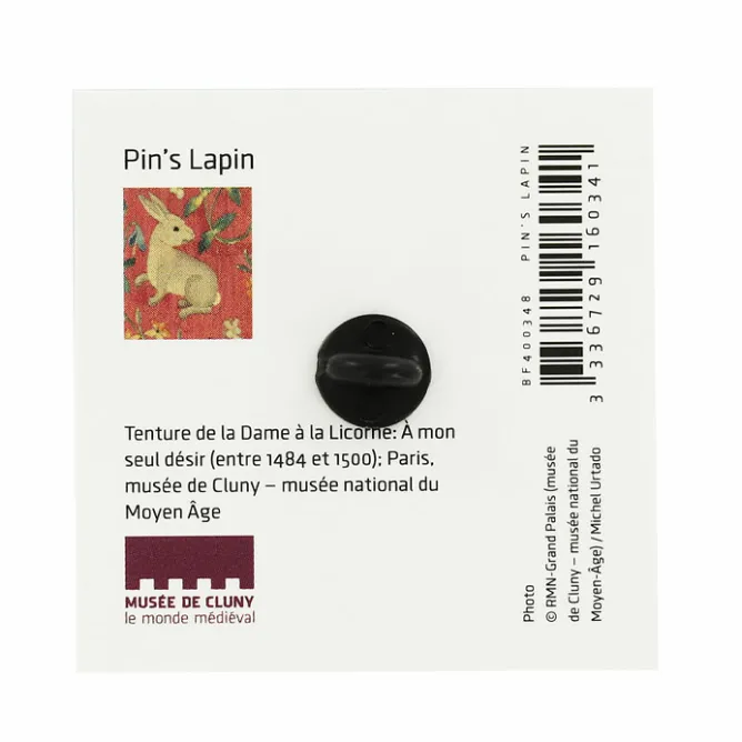 Pin'S<Boutiques de musées Pin's Lapin - Musée de Cluny