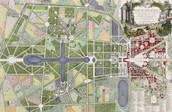 Affiches D'Art Encadrées|Toiles Sans Cadre<Boutiques de musées Plan de Versailles, du petit parc et de ses dépendances (affiches d'art encadrées)