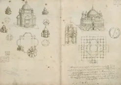 Boutiques de musées Plans et élavations d'églises à coupoles (toiles encadrées) Clearance