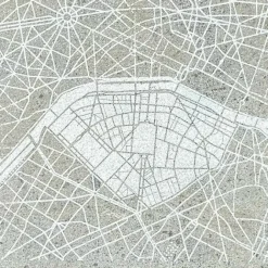 Design|Art De La Maison<Boutiques de musées Plaque de zinc Focus Paris 7e arrondissement - Toit de Paris - 12 x 12 cm