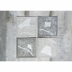 Design|Art De La Maison<Boutiques de musées Plaque de zinc Focus Paris 8e arrondissement - Toit de Paris - 12 x 12 cm