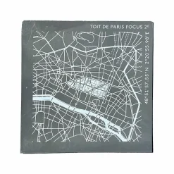 Design|Art De La Maison<Boutiques de musées Plaque de zinc Focus Paris 2e arrondissement - Toit de Paris - 12 x 12 cm