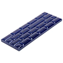 Boutiques de musées Plaque Grand Rivoli grès émaillé - 25 x 9 cm - Bleu Sèvres - Déjà-vu Hot