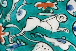 Affiches D'Art<Boutiques de musées Plat à décor de lion, lièvres et animaux fantastiques sur fond vert I/II (affiches d'art)