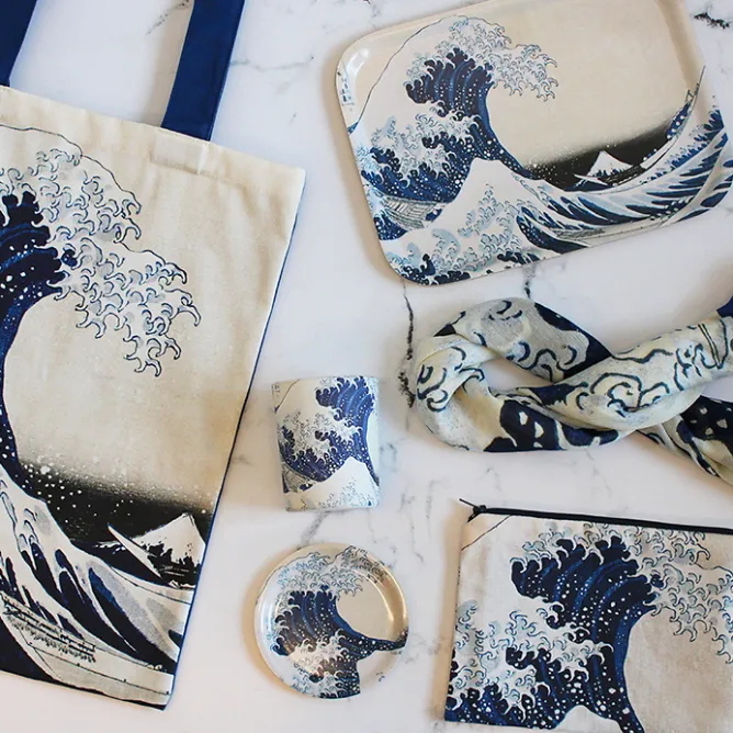 Art De La Table<Boutiques de musées Plateau Katsushika Hokusai - La grande vague - 27x20 cm