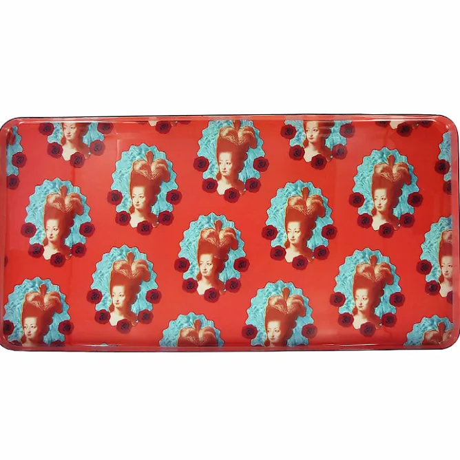 Design|Art De La Maison<Boutiques de musées Plateau rectangulaire Marie-Antoinette Pop Corail - 20 x 40 cm