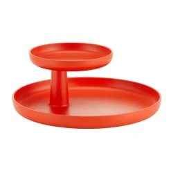 Boutiques de musées Plateau à étages Rotary tray Jasper Morrison - Rouge coquelicot - Vitra Sale