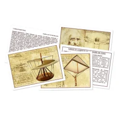 Boutiques de musées Pochette avec fiches illustrées Léonard de Vinci - Quelles sont ces inventions de Génie? - Marc Vidal Online