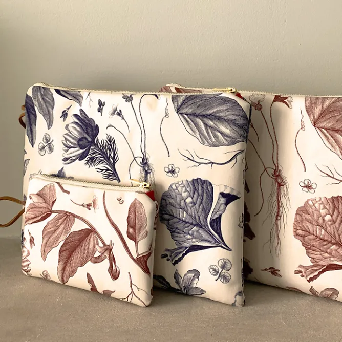 Trousses, Pochettes<Boutiques de musées Pochette bleue Herbier du roi - Maison Baluchon