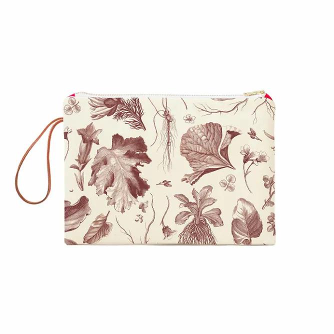 Trousses, Pochettes<Boutiques de musées Pochette rouge Herbier du roi - Maison Baluchon