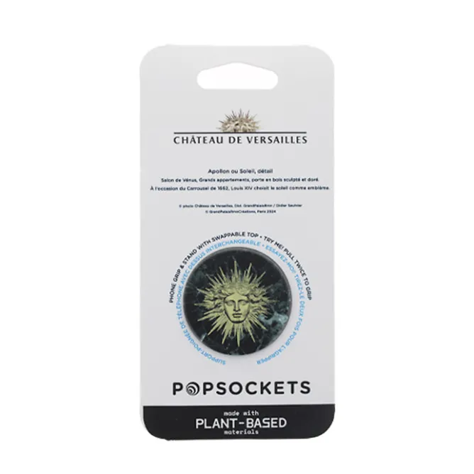 High-Tech<Boutiques de musées Poignée/support de téléphone Emblème Versailles Marbré noir - PopSockets