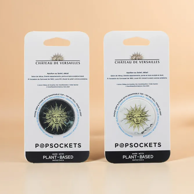 High-Tech<Boutiques de musées Poignée/support de téléphone Emblème Versailles Marbré noir - PopSockets