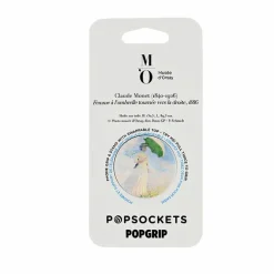 Boutiques de musées Poignée/support pour téléphone Claude Monet - Femme à l'ombrelle tournée vers la droite - PopSockets