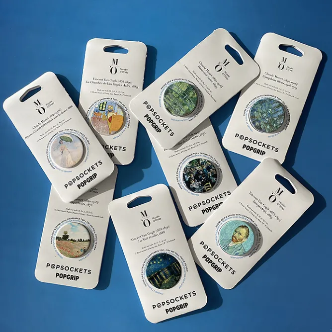High-Tech<Boutiques de musées Poignée/support pour téléphone Claude Monet - Nymphéas bleus - PopSockets