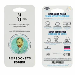 Boutiques de musées Poignée/support pour téléphone Vincent van Gogh - Autoportrait - PopSockets New