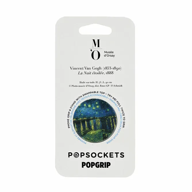 High-Tech<Boutiques de musées Poignée/support pour téléphone Vincent van Gogh - La nuit étoilée - PopSockets