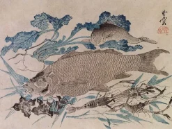 Panneaux Aluminium|Panneaux Acryliques<Boutiques de musées Poissons, écrevisse et fleurs (panneaux aluminium)