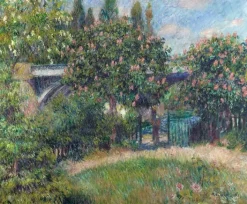 Boutiques de musées Pont du chemin de fer à Chatou ou Les Marronniers roses (panneaux aluminium) Best