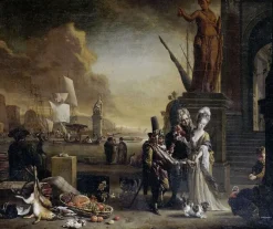Boutiques de musées Port de mer méridional avec vendeur de colifichets (panneaux acryliques) Best