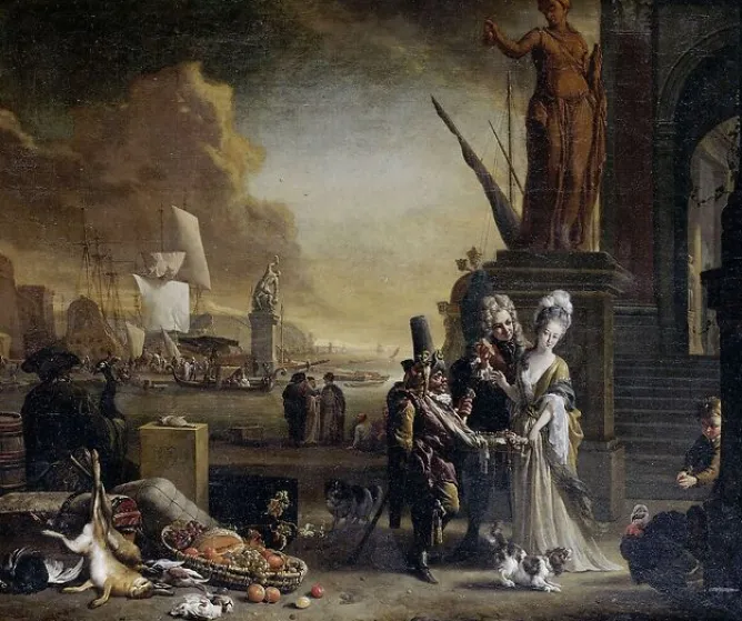 Boutiques de musées Port de mer méridional avec vendeur de colifichets (panneaux acryliques) Best