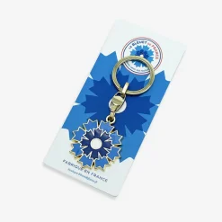 Boutiques de musées Porte-clés argenté Bleu horizon - Bleuet de France New