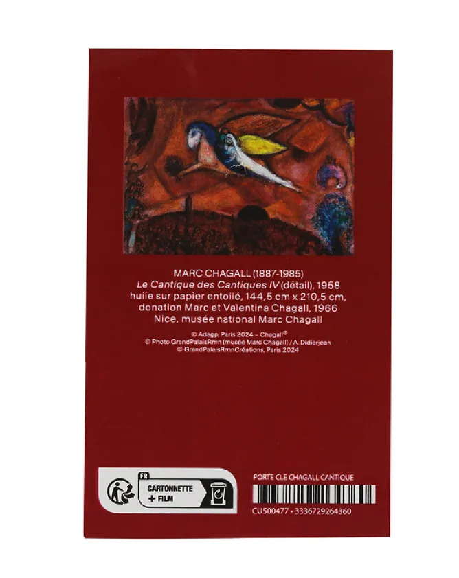 Boutiques de musées Porte-clés Chagall Cantique des cantiques IV Hot