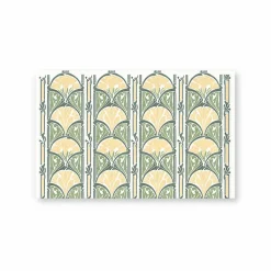 Boutiques de musées Porte-documents avec bouton pression Émile Bernaux - Décor floral Discount