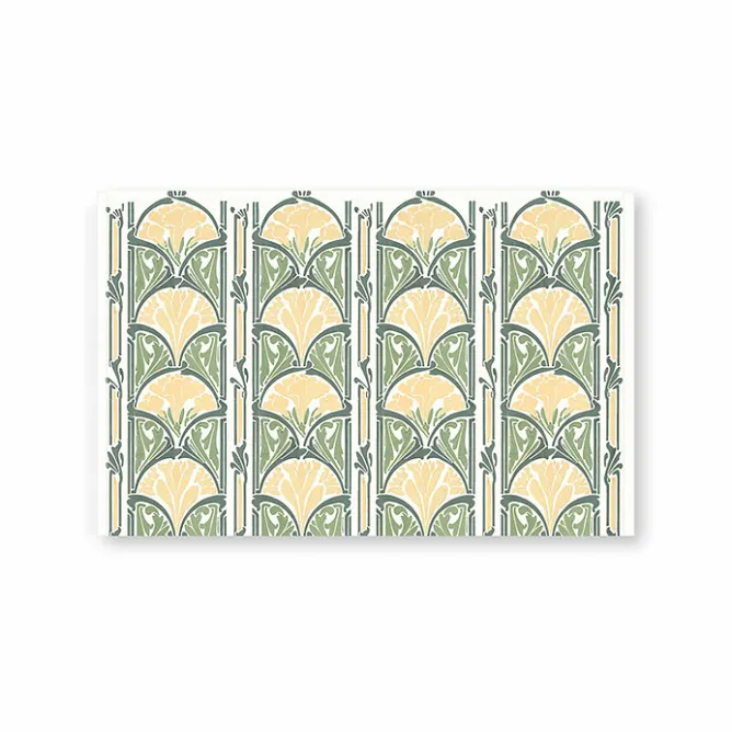 Boutiques de musées Porte-documents avec bouton pression Émile Bernaux - Décor floral Discount