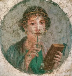 Panneaux Acryliques|Affiches D'Art<Boutiques de musées Portrait de jeune femme, dite Sappho, 55-79 après J.-C. (panneaux acryliques)