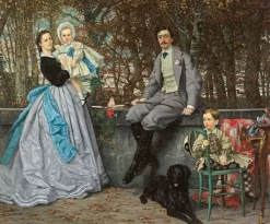 Panneaux Acryliques|Toiles Sur Châssis<Boutiques de musées Portrait de la famille du marquis de M., dit aussi Le Marquis et la marquise de Miramon et leurs enfants (détail), 1865 (panneaux acryliques)