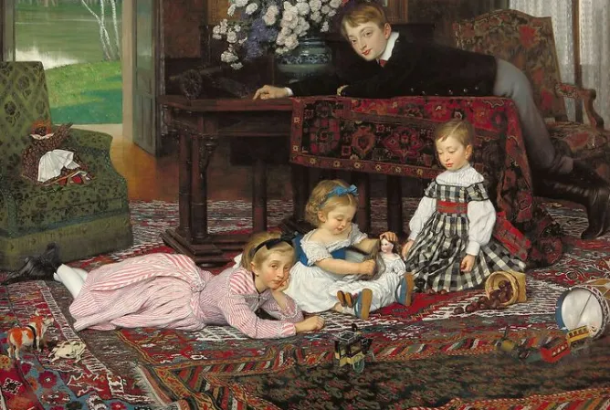 Panneaux Aluminium|Panneaux Acryliques<Boutiques de musées Portrait des quatre enfants d'Émile Gaillard, 1868 (panneaux aluminium)