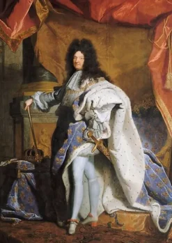 Boutiques de musées Portrait en pied de Louis XIV âgé de 63 ans en grand costume royal (1638-1715) (panneaux acryliques) Sale