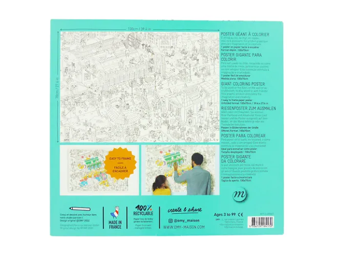 Boutiques de musées Poster géant à colorier Musées d'Orsay et de l'Orangerie - OMY Sale