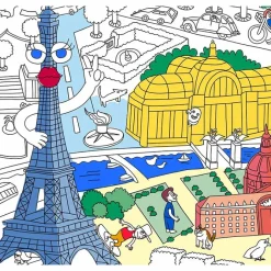 Boutiques de musées Poster géant à colorier - Paris