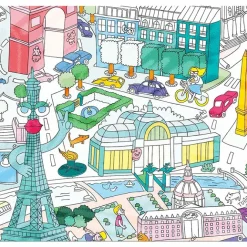 Boutiques de musées Poster géant à colorier - Paris