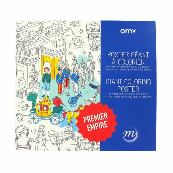 Boutiques de musées Poster géant à colorier Premier Empire - OMY Hot