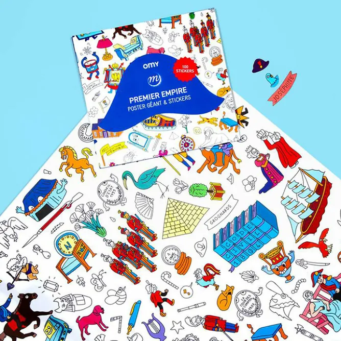 Boutiques de musées Poster géant à décorer et stickers Premier Empire - OMY Sale