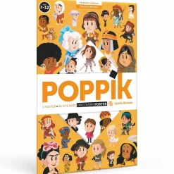 Loisirs Créatifs<Boutiques de musées Poster pédagogique Femmes Célèbres + 46 stickers - Poppik
