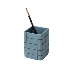 Design|Accessoires De Bureau<Boutiques de musées Pot à crayon Tidy Bleu Acier - Block Design