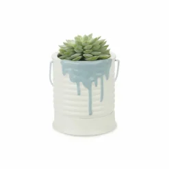 Design|Art De La Maison<Boutiques de musées Pot de fleur en céramique Peinture bleue - Balvi