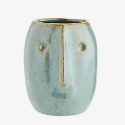 Boutiques de musées Pot de fleurs Visage Vert