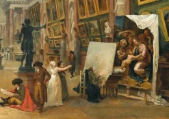 Boutiques de musées Projet d'aménagement de la Grande Galerie du Louvre en 1796 (panneaux aluminium) Sale