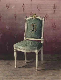 Toiles Encadrées|Affiches D'Art Encadrées<Boutiques de musées Projet de chaise recouverte d'une tapisserie (toiles encadrées)