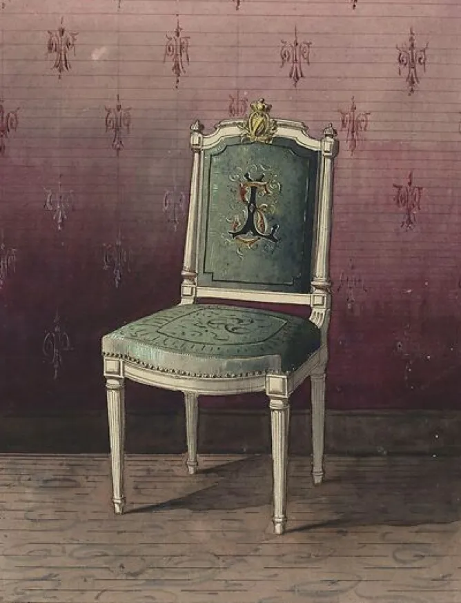 Toiles Encadrées|Affiches D'Art Encadrées<Boutiques de musées Projet de chaise recouverte d'une tapisserie (toiles encadrées)