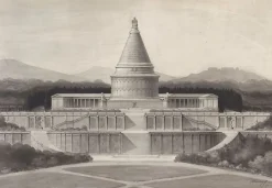 Toiles Sans Cadre|Affiches D'Art<Boutiques de musées Projet de monument funéraire commémoratif de la défense de Paris (toiles sans cadre)