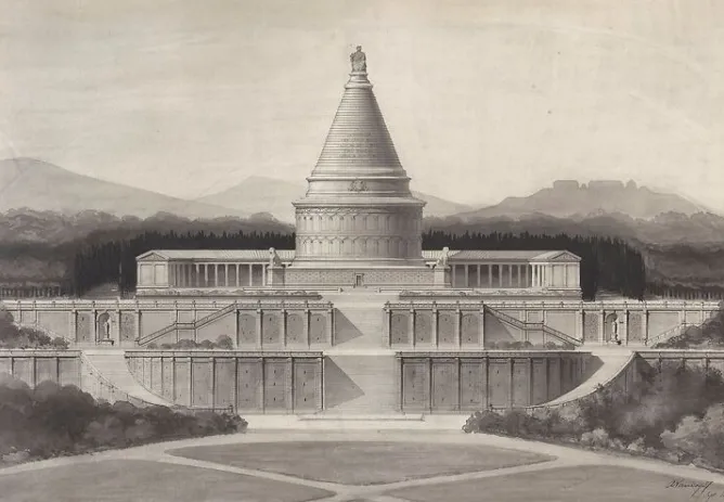 Toiles Sans Cadre|Affiches D'Art<Boutiques de musées Projet de monument funéraire commémoratif de la défense de Paris (toiles sans cadre)